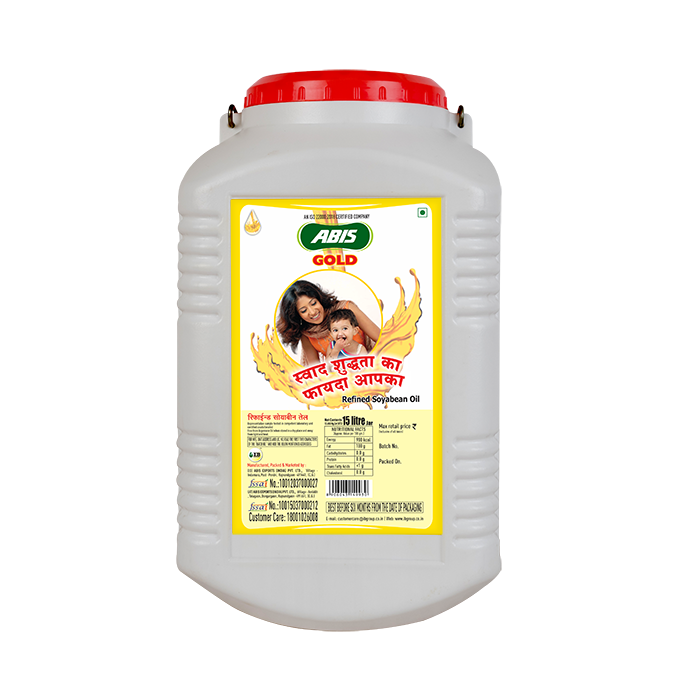 ABIS GOLD Soya Refined Oil - 15 Ltr